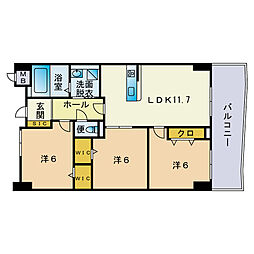 間取図画像 3LDK
