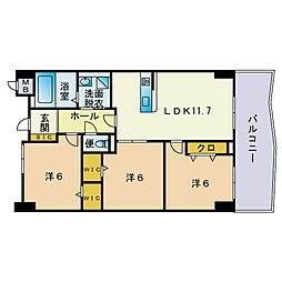 間取図画像 3LDK