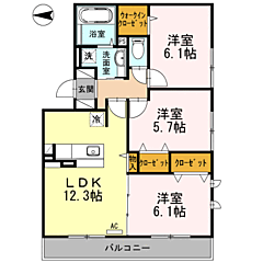 物件の間取り
