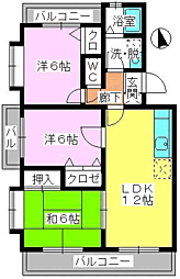 ルミエール土井 3LDKの間取図画像