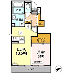 間取図画像 1LDK
