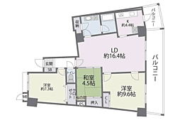 アイランドシティインフィニガーデンN棟 3LDKの間取図画像