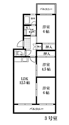 シャルマン87 3LDKの間取図画像