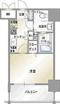 エンクレスト香椎 1103 ｜ 福岡県福岡市東区千早５丁目（賃貸マンション1K・11階・24.96㎡） その2