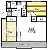 第2パープルハイム 405 ｜ 福岡県福岡市東区唐原２丁目（賃貸マンション2LDK・4階・56.20㎡） その2