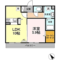 Ｄ－ｒｏｏｍ　Ｍ　ｒｅｉｗａ 202 ｜ 福岡県福津市津屋崎７丁目（賃貸アパート1LDK・2階・40.04㎡） その2