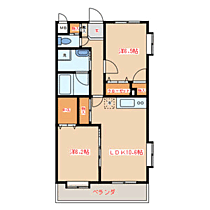 ボヌールプラージュ 301 ｜ 福岡県古賀市新久保１丁目20-12（賃貸マンション2LDK・3階・57.00㎡） その2