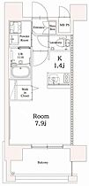 エンクレスト香椎駅前 706 ｜ 福岡県福岡市東区香椎駅前１丁目6-24（賃貸マンション1K・7階・24.56㎡） その2