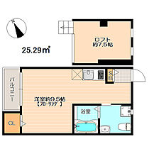 MUSE箱崎 103 ｜ 福岡県福岡市東区松島２丁目1-33（賃貸アパート1R・1階・25.29㎡） その2