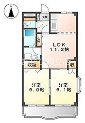 間取図画像 2LDK
