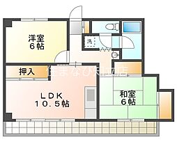 大陽ビル 2LDKの間取図画像
