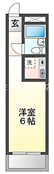 ピュアプレイス 1Kの間取図画像