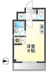 フェリス松栄 ワンルームの間取図画像