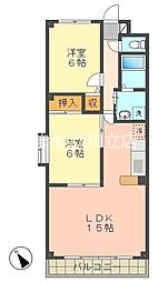 プリミエール田戸 2LDKの間取図画像