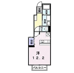 サンライズ芳川2 ワンルームの間取図画像