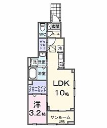 ネーベン パーク 7182 1LDKの間取図画像