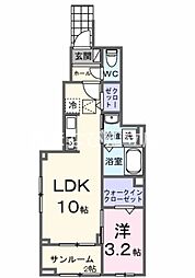 ネーベン パーク 7182 1LDKの間取図画像