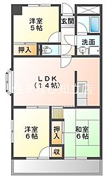 ソシア十三塚 3LDKの間取図画像