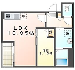 Jack nodaI 1LDKの間取図画像