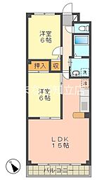 プリミエール田戸 2LDKの間取図画像