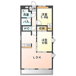maisondeyosamiA 2LDKの間取図画像