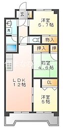 パークサイドNON・NO 3LDKの間取図画像