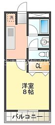 名鉄名古屋本線 前後駅 バス12分 名鉄バス豊明団地下車 徒歩8分の賃貸アパート 2階1Kの間取り