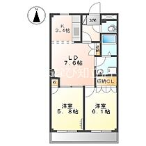 マンションソレイユ  ｜ 愛知県知立市八ツ田町山畔（賃貸マンション2LDK・3階・49.58㎡） その2