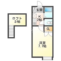 シェリールミニ B棟  ｜ 愛知県知立市新林町平草（賃貸アパート1K・2階・25.00㎡） その2