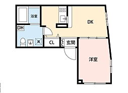 NOZOMITERRACE 1LDKの間取図画像