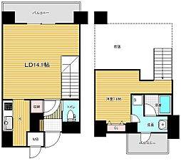 ヒルズ乃木坂 1LDKの間取図画像
