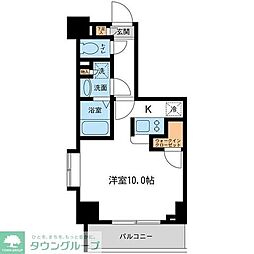 プライムアーバン住吉II 3階1Kの間取り
