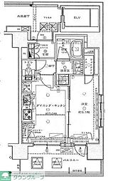サンクレイドル上野II 8階1DKの間取り