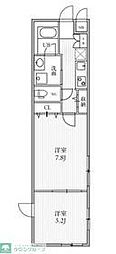 THE PALMS大島 2Kの間取図画像