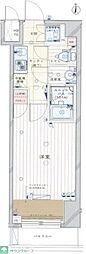 ルーブル亀戸 3階1Kの間取り