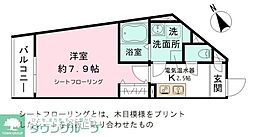ＬＡＵＲＥＬ墨田 3階1Kの間取り