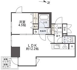 GRANPASEO森下 9階1LDKの間取り