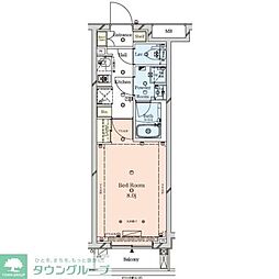 ラフィスタ墨田5丁目 5階1Kの間取り