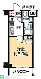 ARCOBALENO OSHIAGE BLOSSOM 1Kの間取図画像