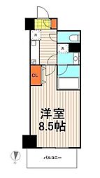 アーバネックス清澄白河2EAST 1Kの間取図画像