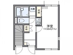 Kikushi 1Kの間取図画像