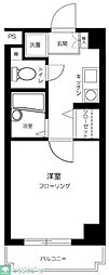 グランディール墨田 1Kの間取図画像