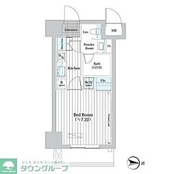 L・BASE押上North 1Kの間取図画像