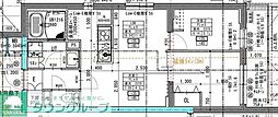 ラヴィエール住吉駅前 2LDKの間取図画像