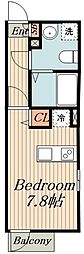 Westminster ワンルームの間取図画像