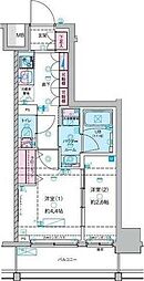Genovia木場2 2Kの間取図画像