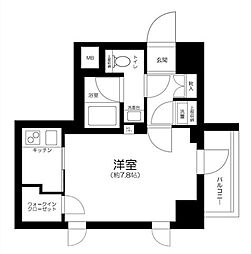 アイル両国 1Kの間取図画像