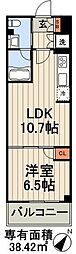 エスティメゾン豊洲レジデンスE棟 1LDKの間取図画像