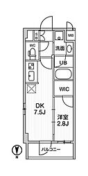 ALTERNA住吉 1DKの間取図画像