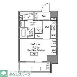 ACPResidence両国 1Kの間取図画像